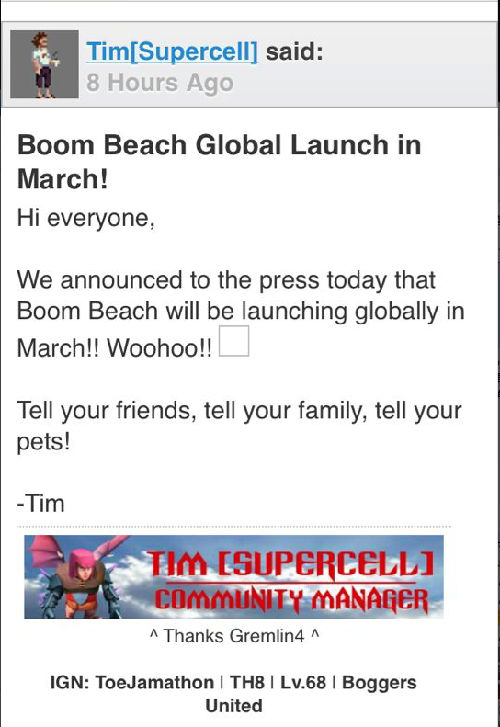 boom beachAndroid版3月上架