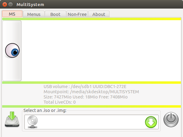 Ubuntu用MultiSystem创建多启动USB盘