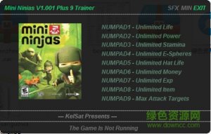 迷你忍者九项修改器 v1.0